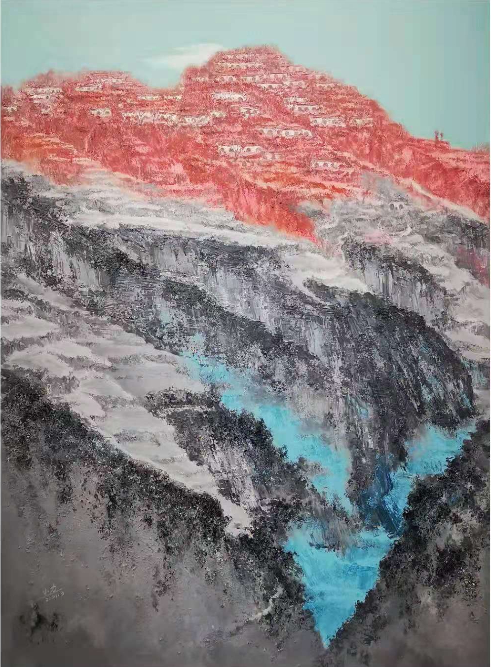 黄小力《多少回梦里回故乡之二》油画 110x150cm 2021年3月 全球博彩平台 电话18903886261_副本